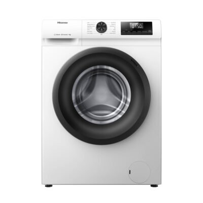 HISENSE Lavadora carga frontal – HISENSE WF1Q9041BW, 9 kg, 15 programas, Blanco