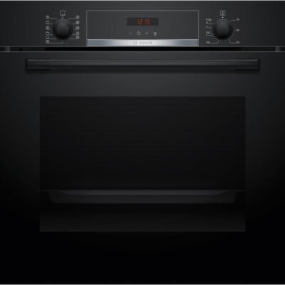 BOSCH Horno convencional – BOSCH HBA574BB3, Pirolítico, 71 l, 594 mm, Negro