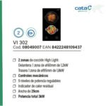 CATA Placa de vitrocerámica - CATA VI 302, 2 zonas, 29 cm, Negro - Imagen 3