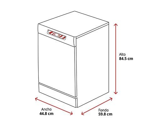 Infiniton Lavavajillas - Infiniton DIW-4510W, Independiente, 10 servicios, 7 programas, 47dB, 45cm, Extra Drying, Blanco - Imagen 2