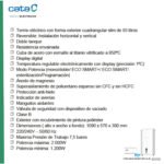 CTRS Termo eléctrico - CTRS-100 E-SMART REV SLIM CATA, 93 l, Blanco - Imagen 3
