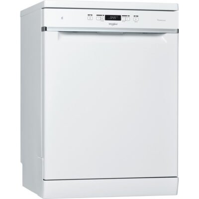 WHIRLPOOL Lavavajillas libre instalación 60 cm – WHIRLPOOL WFC 3C34 P, 14 servicios, 8 programas, 600 mm, Blanco