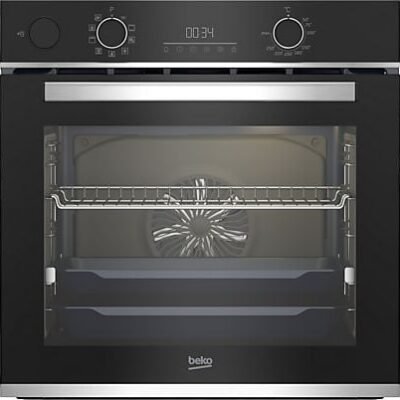 Beko Horno a vapor – Beko BBIS13300XMSE, Multifunción, Catalítico, 72 l, 59.4 cm, Tecnología Aeroperfect, Función vapor, Negro