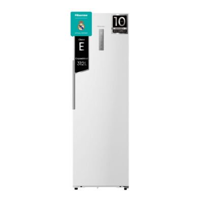 HISENSE Congelador vertical – HISENSE FT3K310SEWE, 312 l, 51,0 cm, Blanco