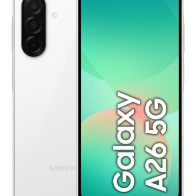 SAMSUNG Galaxy A26 5G, White, Móvil Android, 256 GB, 8 GB RAM, 6,7 » Super AMOLED, Gorilla Glass 7, 120 Hz, Processor, 5,000 mAh