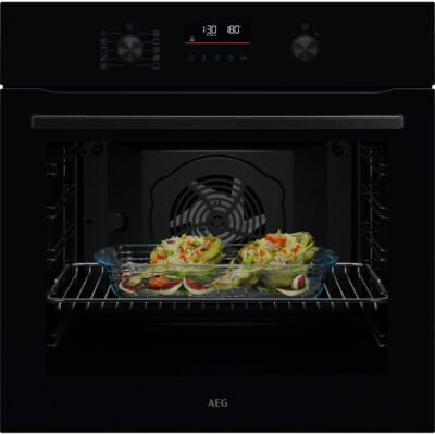 AEG Horno multifunción – AEG Serie 5000 GU5PB41WSK, Independiente, Pirolítico, 72 l, 596 mm, Negro