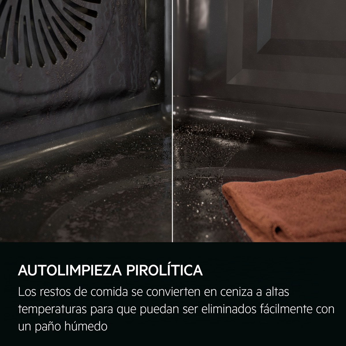 AEG Horno a vapor - AEG Serie 5000 TA5PK401B, Integrable, Pirolítico, 45 l, 595 mm, Negro - Imagen 5