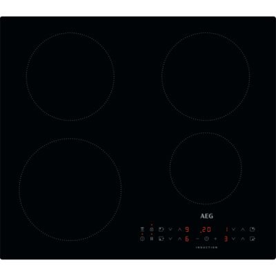 AEG Placa de inducción – AEG Serie 5000 Fast & Powerful I64KV301CB, 4 zonas, 590 mm, Negro