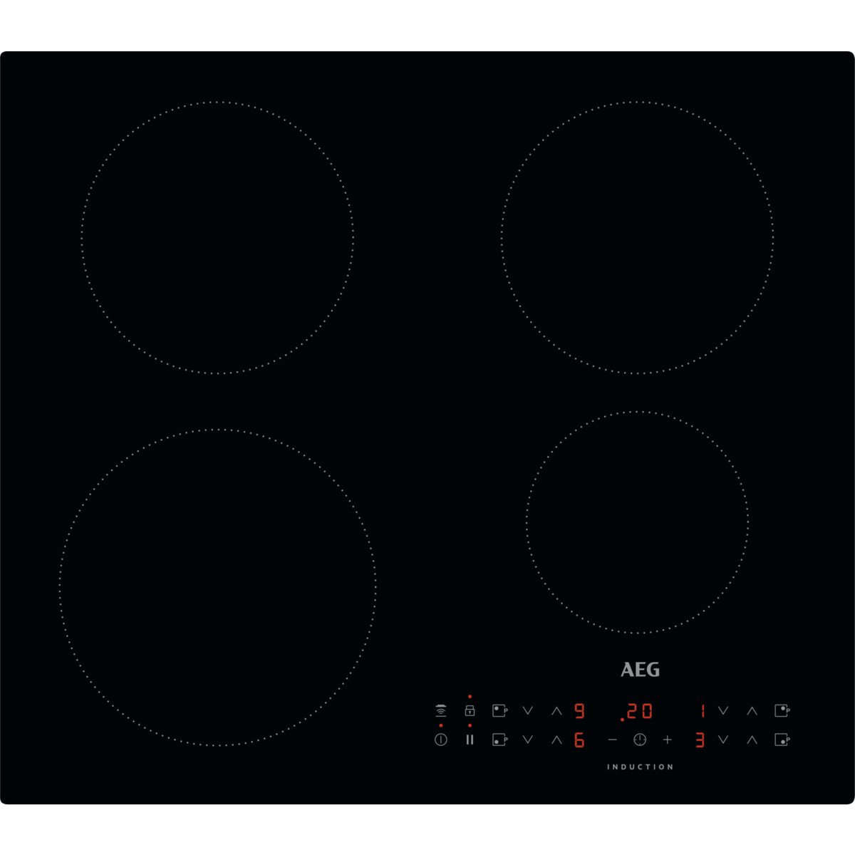 AEG Placa de inducción - AEG Serie 5000 Fast & Powerful I64KV301CB, 4 zonas, 590 mm, Negro - Imagen 5