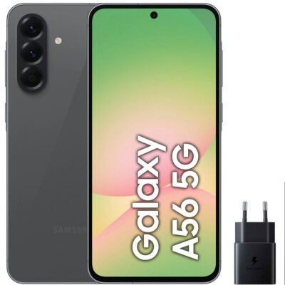 SAMSUNG A56, Negro, Móvil, 256 GB, 8 GB RAM, 6,7 «, Exynos 1580, 5000 mAh
