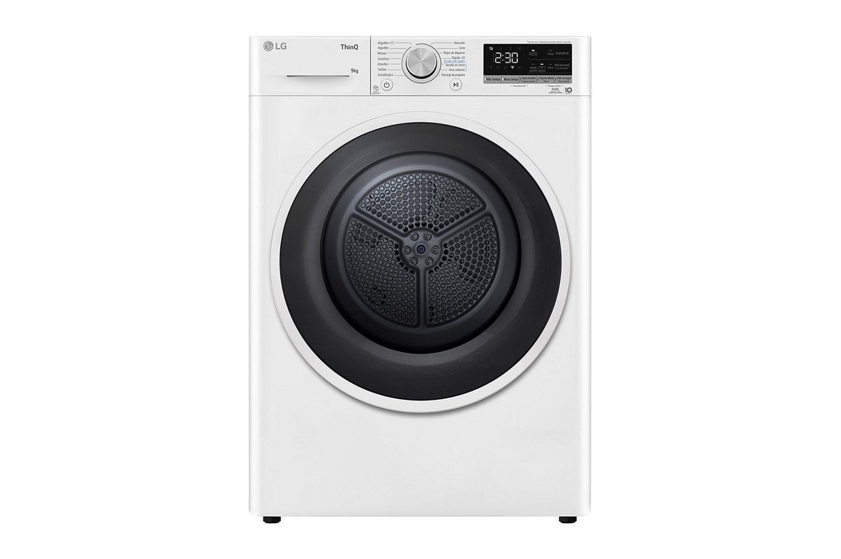 LG Secadora bomba de calor - LG RH90V5AV6N, Eléctrico, White