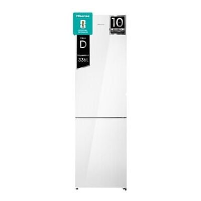Hisense Frigorífico combi – Hisense RB440N4GWD, No Frost, 200.4 cm, 336 l, Multi Airflow, Cristal Blanco