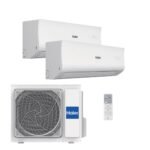 HAIER Aire acondicionado Split 2 x 1 - HAIER Tide-R, 2322 fg/h, Función Inverter, Blanco