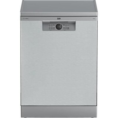Beko Lavavajillas – Beko BDFN26640XC, 9.5 l, 16 servicios, 6 programas, 60 cm, Tercera bandeja, Corner Intense, Fast+, Inox
