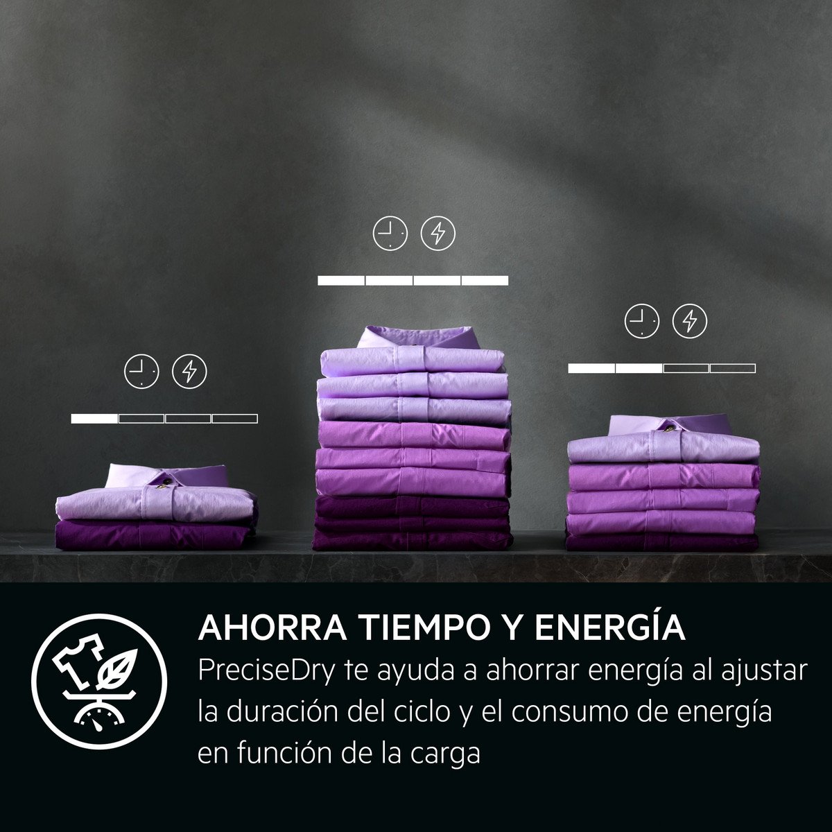 AEG Secadora bomba de calor - AEG Serie 7000 SensiDry TR718P4OB, Bomba de calor, 10 programas, Blanco - Imagen 5
