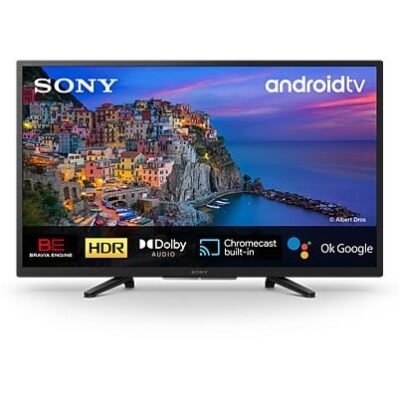Sony TV LED 32″ – Sony 32W800, HDR, Android TV, Smart TV, DVB-T2 (H.265), Procesador Bravia Engine, Asistente de Voz, Negro