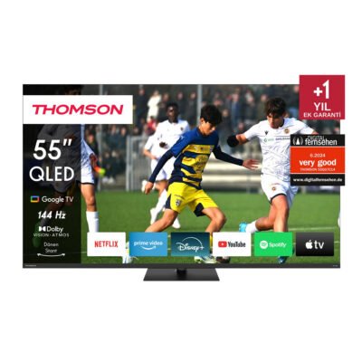 THOMSON TV QLED 55″ – THOMSON 55QG7C14, UHD 4K, Smart TV, DVB-T2 (H.265), Negro