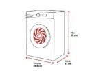 Haier Lavadora secadora - Haier I-Pro Series 3 HWD90-B14939-IB, 9 kg+6 kg, 1400rpm, 15 programas, Motor Direct Motion, Vapor, Blanco - Imagen 2