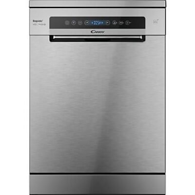 Candy Lavavajillas – Candy Rapido’ CF 5C7F1X, 15 servicios, 8 programas, Inicio Diferido, Motor Inverter, 60 cm, Conectividad Wi-Fi, Inox