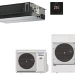 Panasonic Aire acondicionado por conductos - Panasonic KIT-100PF3Z5-6, Split 1x1, 9724 fg/h, Bomba de calor, Blanco