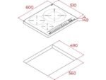 Teka Placa inducción - Teka IZC 63320 MPS, Encastrable, 3 Zonas, Zona paellera XL 320mm, Negro - Imagen 2