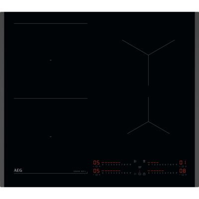 AEG Placa de inducción – AEG Serie 7000 SenseBoil V64IIB10FB, 4 zonas, 590 mm, Negro