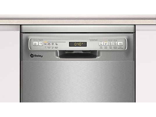 Balay Lavavajillas - Balay 3VN4030IA, 10 servicios, 4 programas, 45 cm, Antihuellas, Display LED, Inox - Imagen 4
