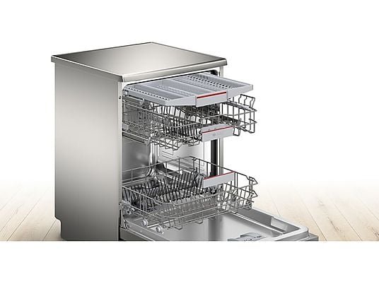 BOSCH Lavavajillas - BOSCH SMS4EMI06E, 14 servicios, 6 programas, 60 cm, Silence Plus, Acero inoxidable - Imagen 3