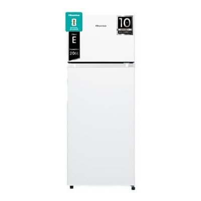 Hisense Frigorífico dos puertas – Hisense RT267D4AWE, Cíclico Defrost, 143.4 cm, 206 l, Iluminación LED, Blanco