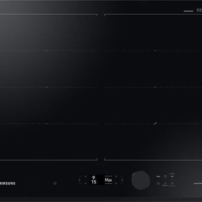 Samsung Placa inducción – Samsung NZ64B7799KK/U1, 4 zonas, 26 cm, Dual Flex, 59 cm, WiFi, Negro