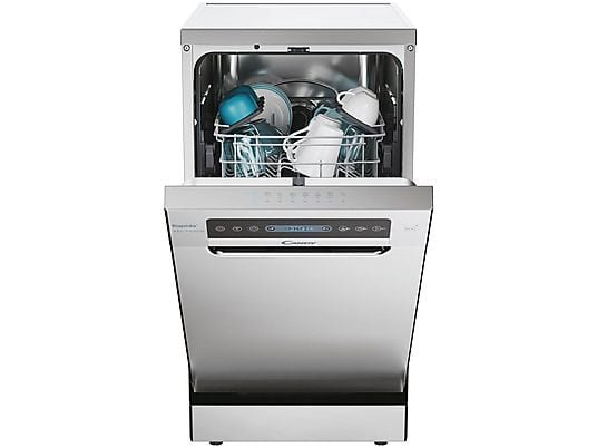 Candy Lavavajillas compacto - Candy Rapido' CF0C7SB0FX, 10 servicios, 8 programas, 45 cm, Motor Inverter, Wi-Fi, Inox - Imagen 2
