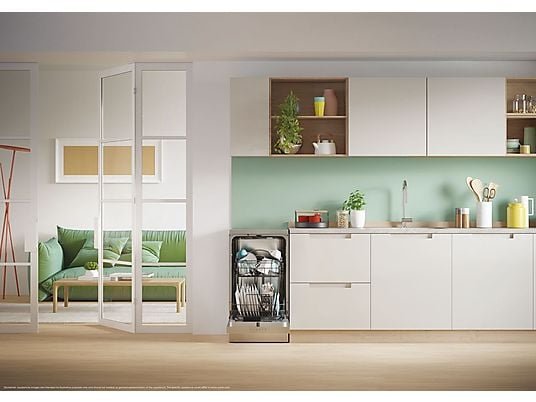 Candy Lavavajillas compacto - Candy Rapido' CF0C7SB0FX, 10 servicios, 8 programas, 45 cm, Motor Inverter, Wi-Fi, Inox - Imagen 8