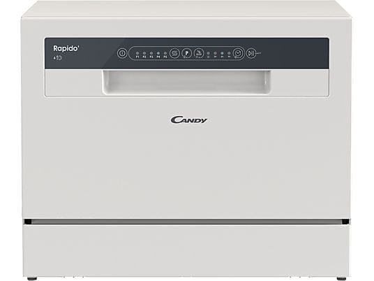 Candy Lavavajillas compacto - Candy Rapido' CP 6E51LW, 6 servicios, 5 programas, 45 cm, Media carga, Blanco