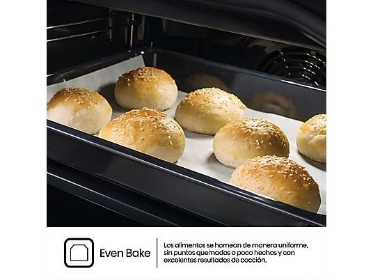 Hisense Horno - Hisense BI62216AXE2, Multifunción, Hidrolítica, 77 L, Cocción simultanea x 5, Guía telescopica, 59.5 cm, Acero Inox - Imagen 8