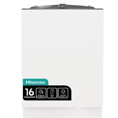 Lavavajillas integrable – Hisense HV673C61, 16 servicios, 7 programas, 59.8 cm, WiFi, Tercera Bandeja, Sin Panelar