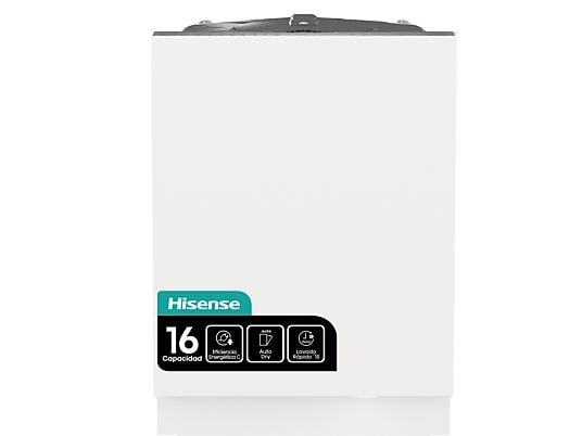 Lavavajillas integrable - Hisense HV673C61, 16 servicios, 7 programas, 59.8 cm, WiFi, Tercera Bandeja, Sin Panelar