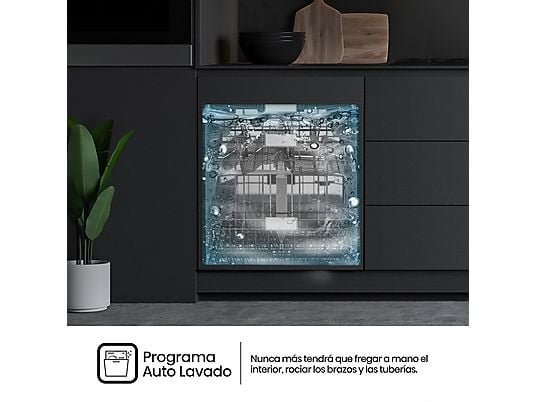 Lavavajillas integrable - Hisense HV673C61, 16 servicios, 7 programas, 59.8 cm, WiFi, Tercera Bandeja, Sin Panelar - Imagen 7