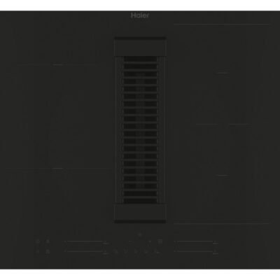 HAIER Placa de vitrocerámica – HAIER I-Dual Series 6 HAIH6IEMCF, 4 zone(s) zonas, 60,5 cm, Negro