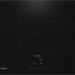 Miele Placa inducción - Miele KM 7360 FL, 3 zonas, Zona grande 14-28 cm, 62 cm, ComfortSelect, Negro