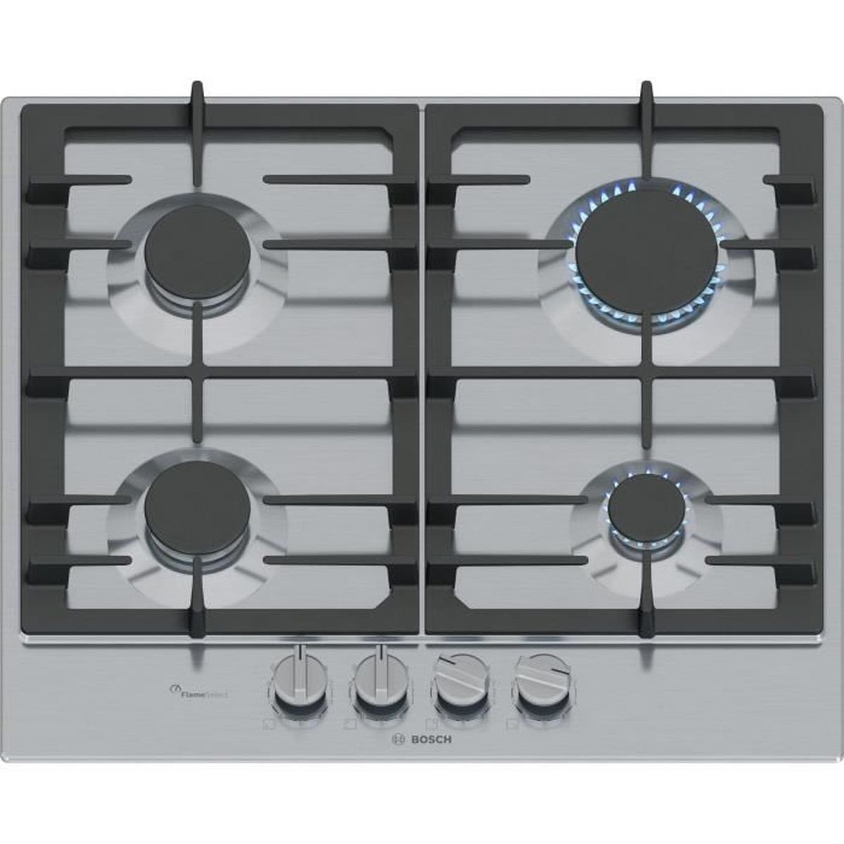 BOSCH Encimera de gas - BOSCH PCP6A5I90, 4.0000 zonas, 58,2 cm, Acero