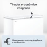 Congelador horizontal - CANDY CCHH 3012E, 300 l, 840 mm, Blanco - Imagen 8