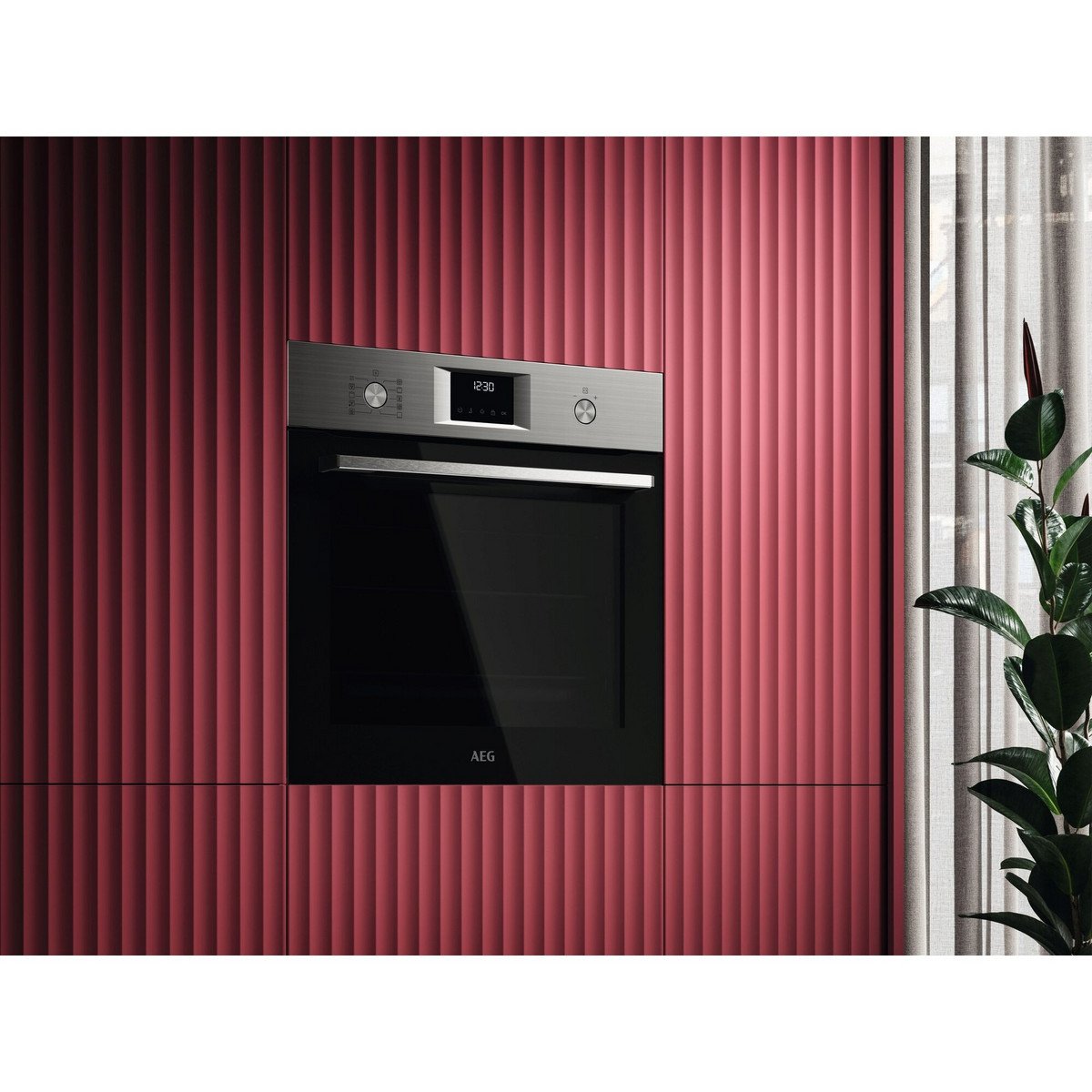 AEG Horno multifunción - AEG Series 6000 OS6PB51AM, Integrable, Pirolítico, 71 l, 595 mm, Negro, Acero inoxidable - Imagen 3
