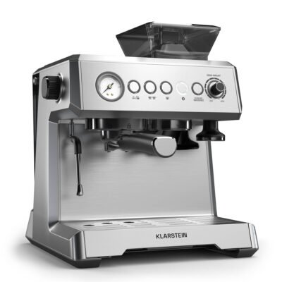 KLARSTEIN Cafetera espresso – KLARSTEIN GrandPresso, 20 bar, 1350 W, Acero Inoxidable