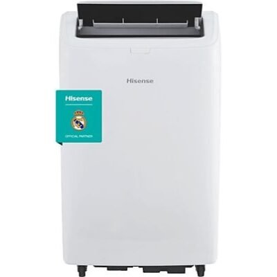Hisense Aire acondicionado portátil – Hisense APH09QC, 2236 fg/h, 3 velocidades, Bomba de calor, Deshumidificador, Mando a distancia, Kit Ventan, WiFi