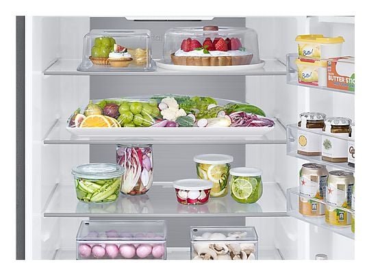 Samsung Frigorífico combi - Samsung RB53DG706AS9EF, 203 cm, 538 l, Ancho especial 75.9 cm, Metal Cooling, Twin Cooling Plus™, Inox - Imagen 5