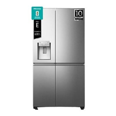 Hisense Frigorífico americano – Hisense RS818N4TIE1, No Frost, 179 cm, 636 l, WI-FI, Dispensador Agua & Hielo, Inox