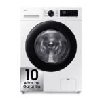 Samsung Lavadora carga frontal - Samsung WW11DG5B25AEEC, 11 kg, 1400 rpm, 14 programas, AI EcoBubble™, SmartThings™, Blanco