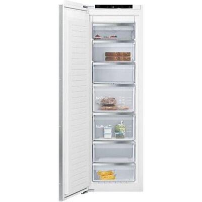 Siemens Congelador vertical – Siemens GI81NACE0, Serie IQ500, 212 l, 177.2 cm, No Frost, Cierre SoftClose, Sin panelar
