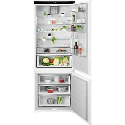 AEG Frigorífico combi integrable – AEG NSC7P751ES, GreenZone+, MaxiSpace, 188.4 cm, 376 l, Sin panelar