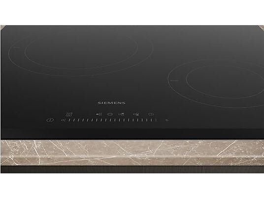 Siemens Placa vitrocerámica - Siemens ET631FKP8E, IQ300, 3 zonas, Zona grande de 28 cm, Control Touchslider, Marco biselado, 60 cm, Negro - Imagen 2